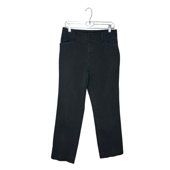 Lauren Ralph Lauren Trousers Womens‎ Size 10 Black Chino Pant Pockets - Picture 1 of 6